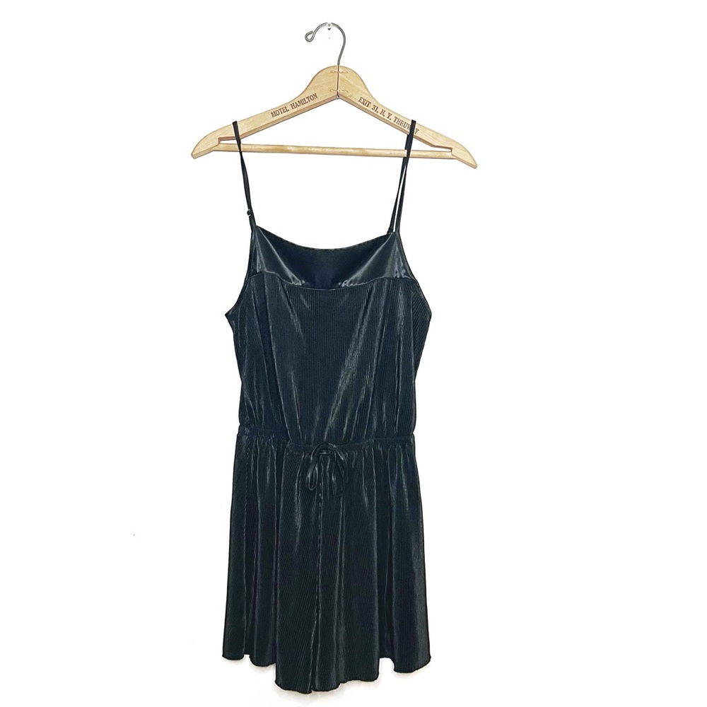 Urban Outfitters | Black Silky Romper